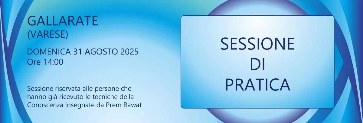 Gallarate 31 agosto 2025: Sessione di Pratica