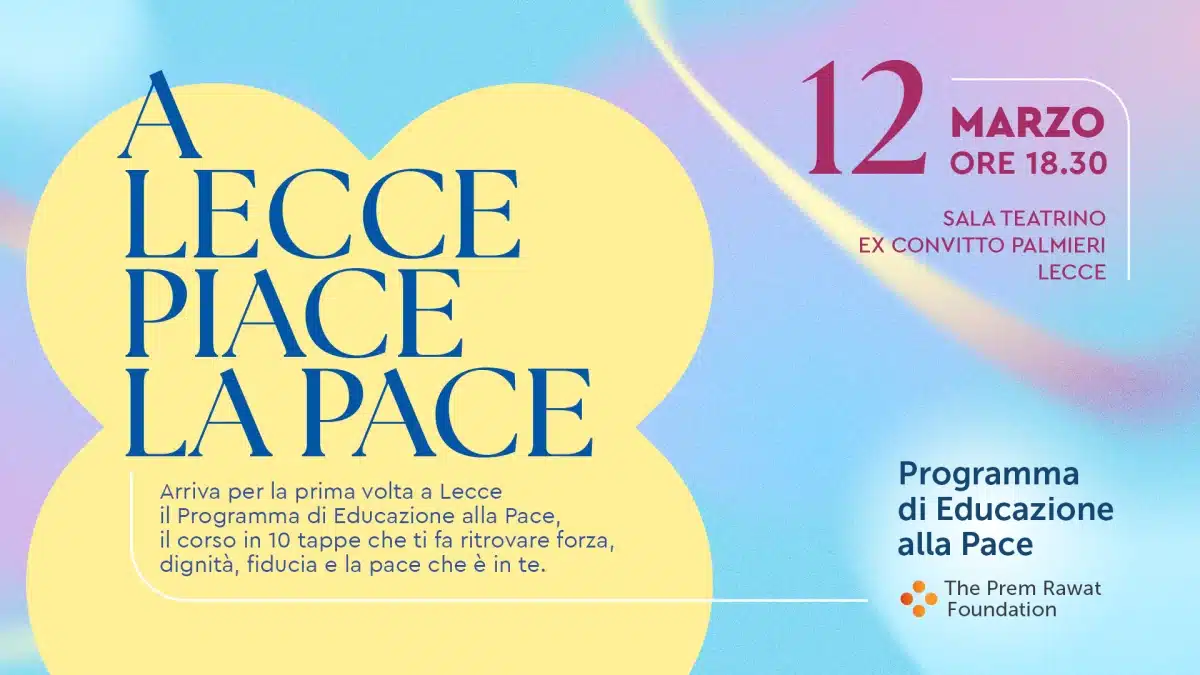 A Lecce piace la pace